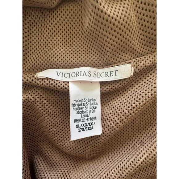 Victoria’s Secret Parachute Jacket Womens XL Slouchy Cropped Brown Bronze - Picture 5 of 16